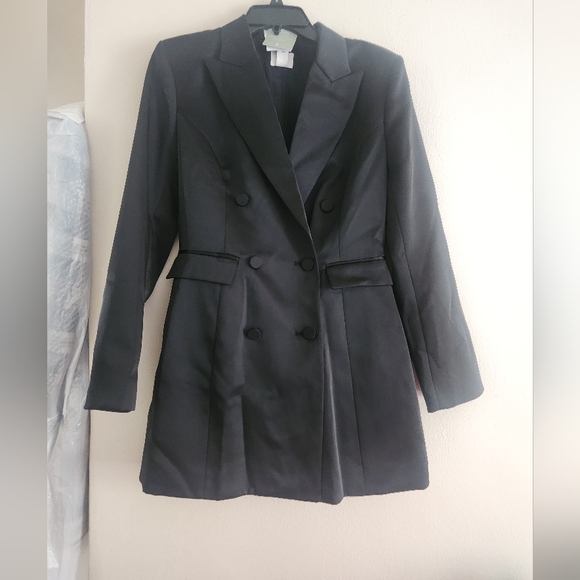 Fitted Blazer Jacket Dress H&m Buy H&M Twill Blazer Dress 2025